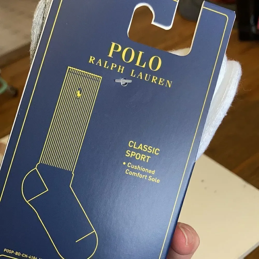 Polo Ralph Lauren classic sport crew socks 3 pk